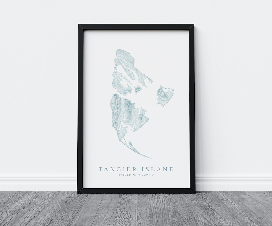 Tangier Island Map Print