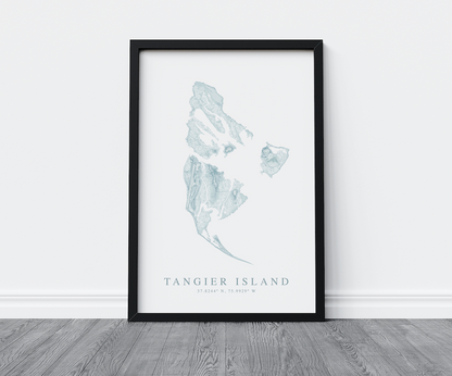 Tangier Island Map Print