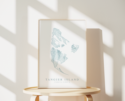 Tangier Island Map Print