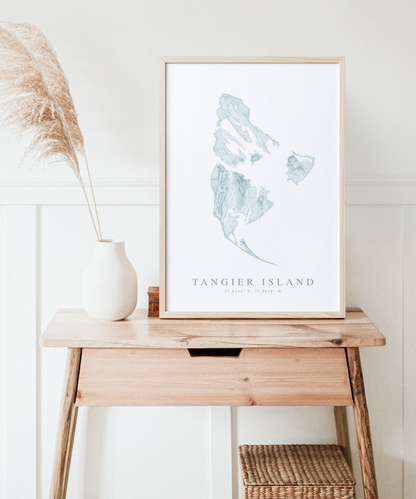 Tangier Island Map Print
