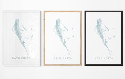 Cayo Costa Map Print