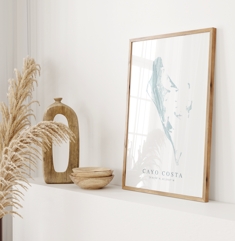 Cayo Costa Map Print