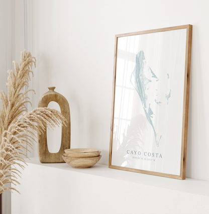 Cayo Costa Map Print