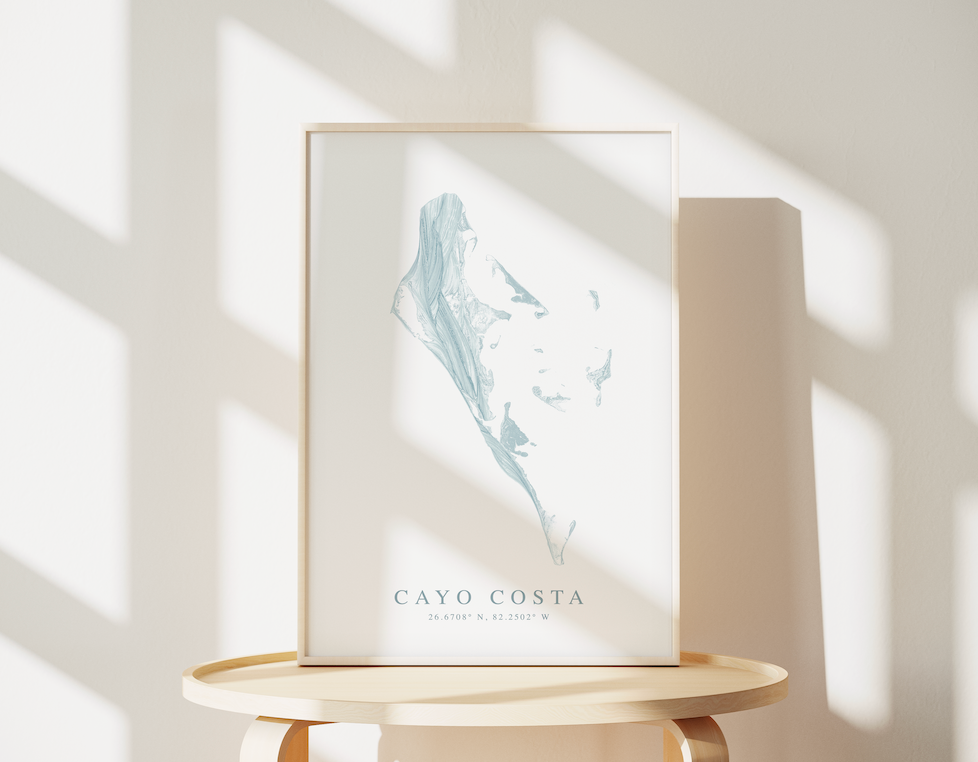 Cayo Costa Map Print