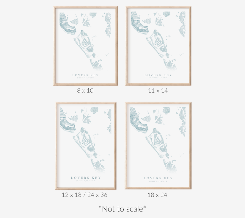 Lovers Key Map Print
