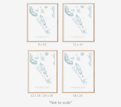 Lovers Key Map Print