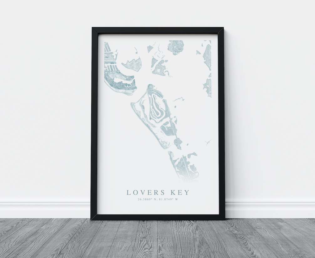 Lovers Key Map Print