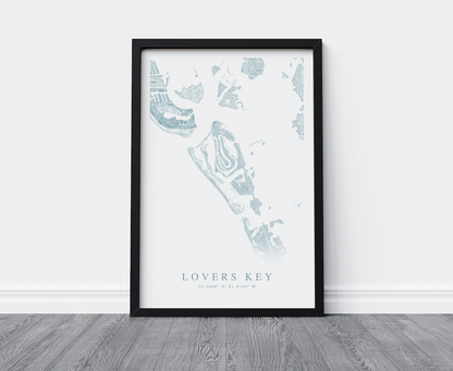 Lovers Key Map Print