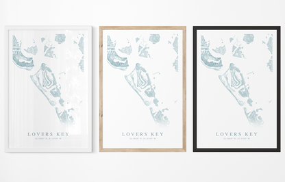 Lovers Key Map Print
