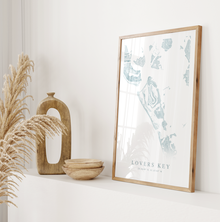 Lovers Key Map Print