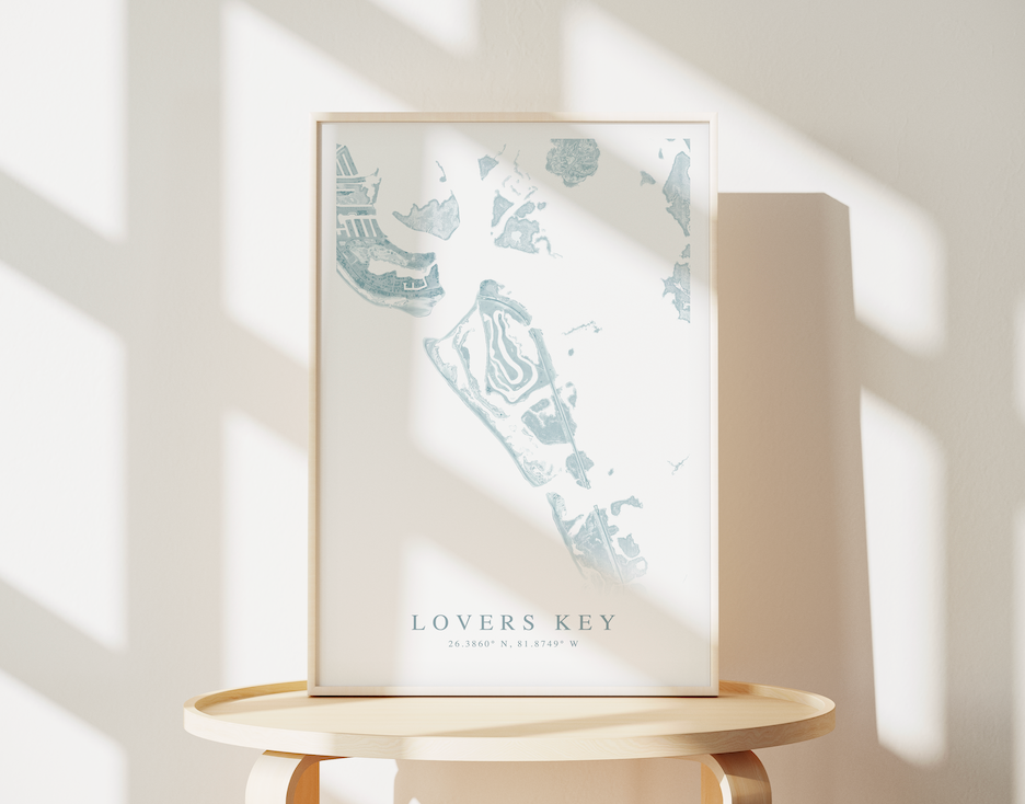 Lovers Key Map Print