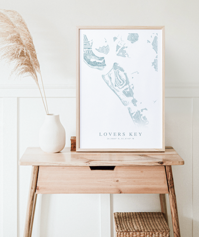 Lovers Key Map Print