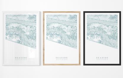 Seaside FL Map Print