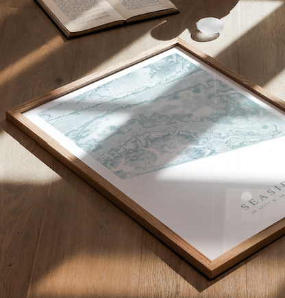 Seaside FL Map Print