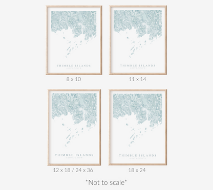 Thimble Islands Map Print