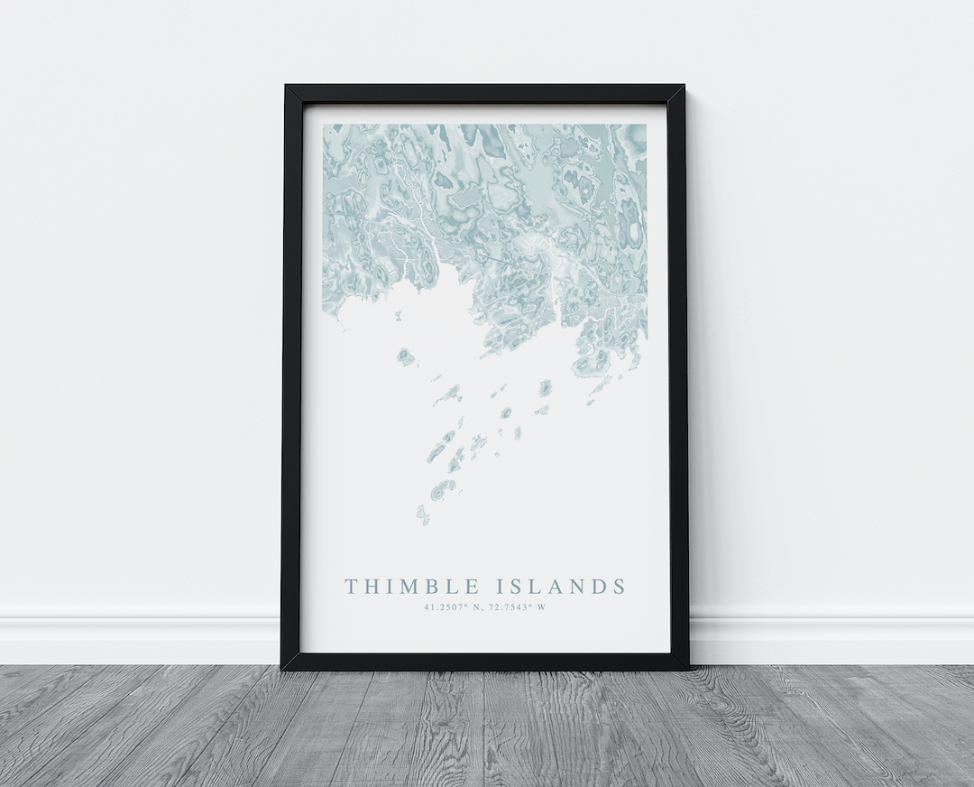 Thimble Islands Map Print