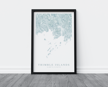 Thimble Islands Map Print