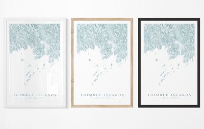 Thimble Islands Map Print