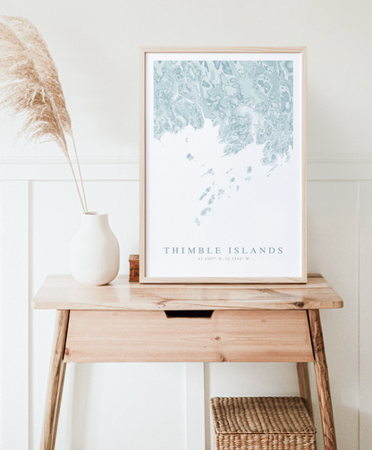 Thimble Islands Map Print