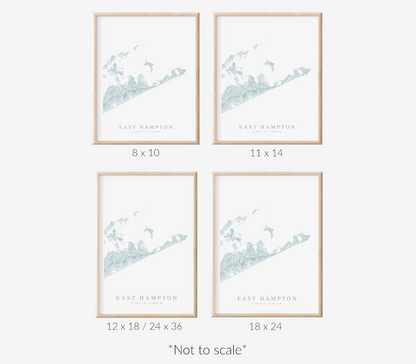 East Hampton Map Print