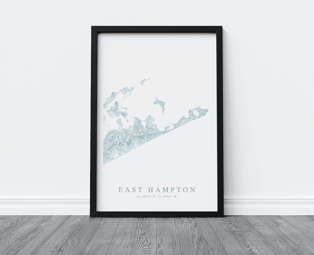 East Hampton Map Print