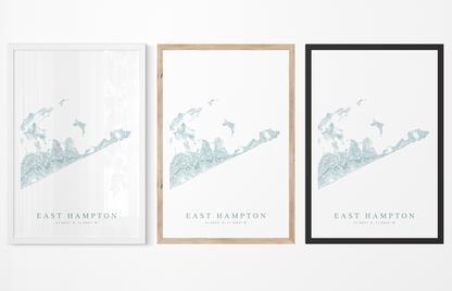 East Hampton Map Print