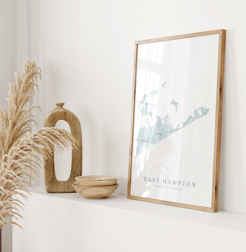 East Hampton Map Print