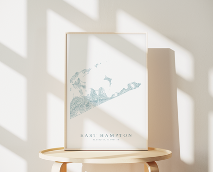 East Hampton Map Print