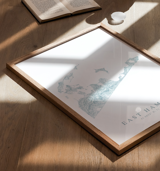 East Hampton Map Print