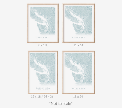 Salish Sea Map Print