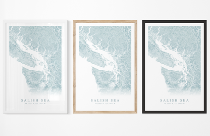 Salish Sea Map Print