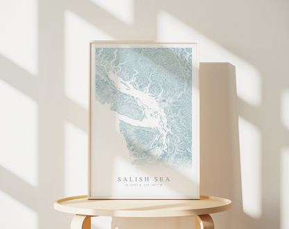 Salish Sea Map Print