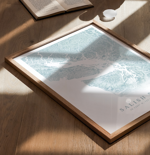 Salish Sea Map Print