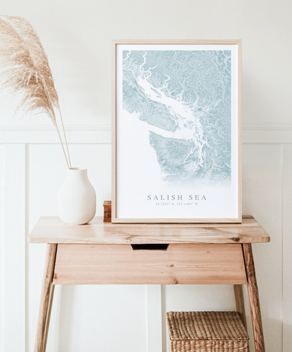 Salish Sea Map Print