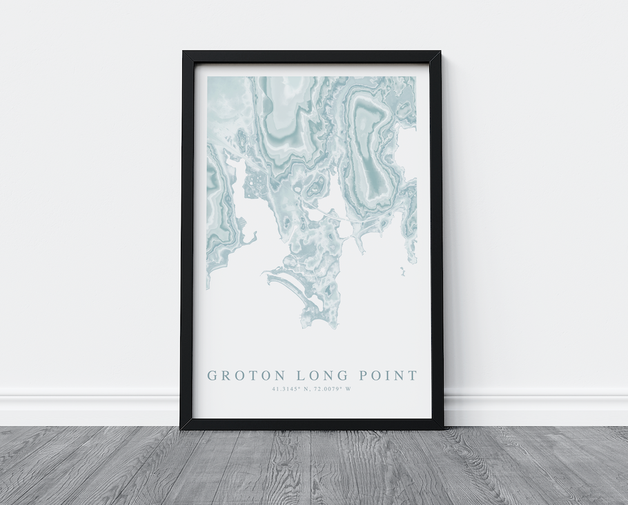 Groton Long Point Map Print