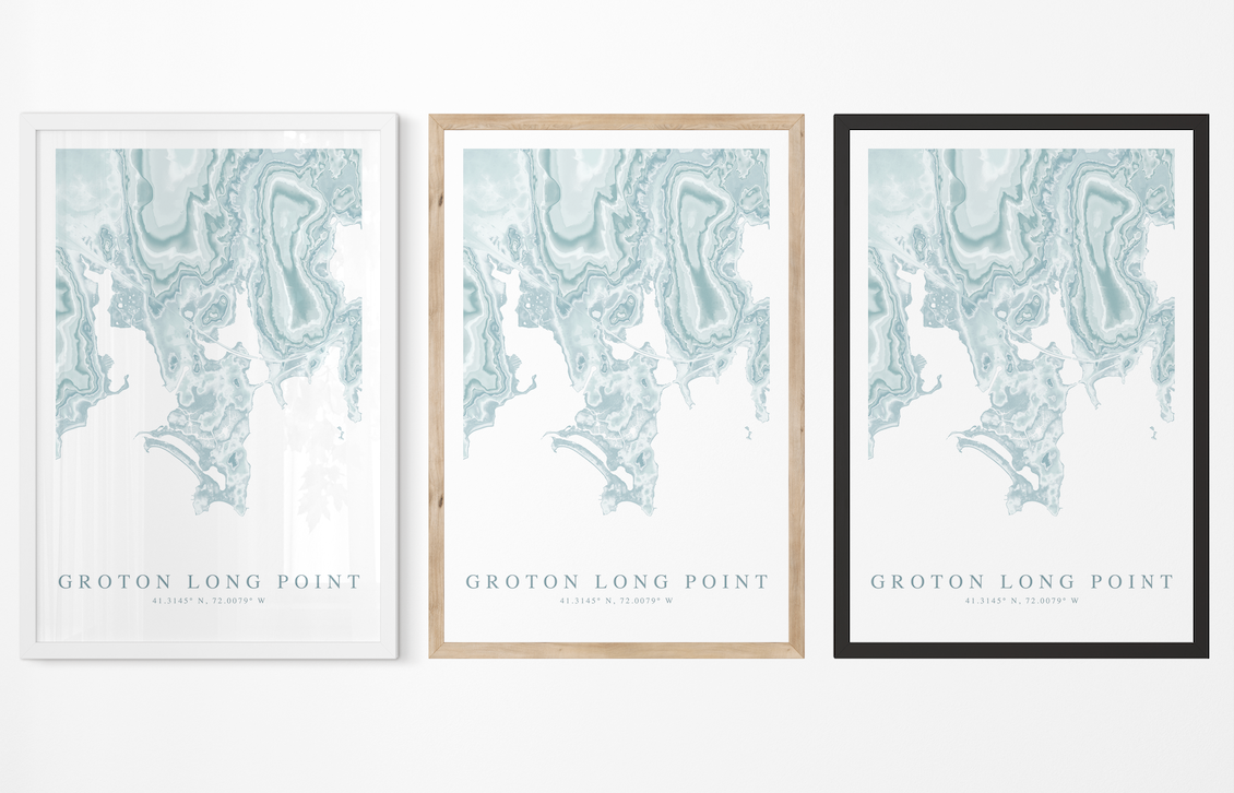 Groton Long Point Map Print