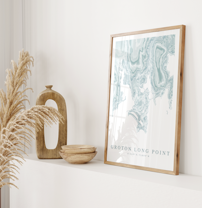 Groton Long Point Map Print