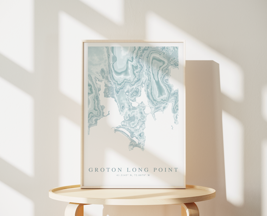Groton Long Point Map Print