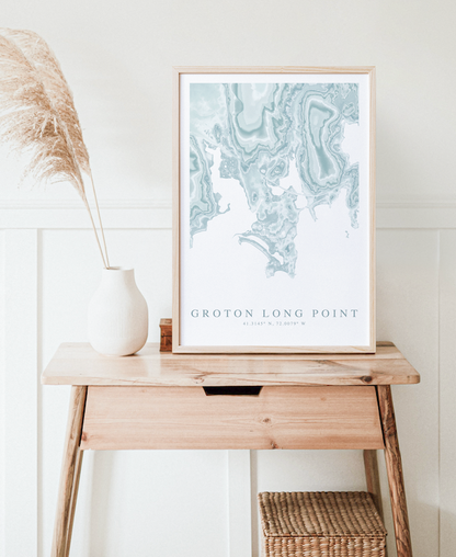Groton Long Point Map Print