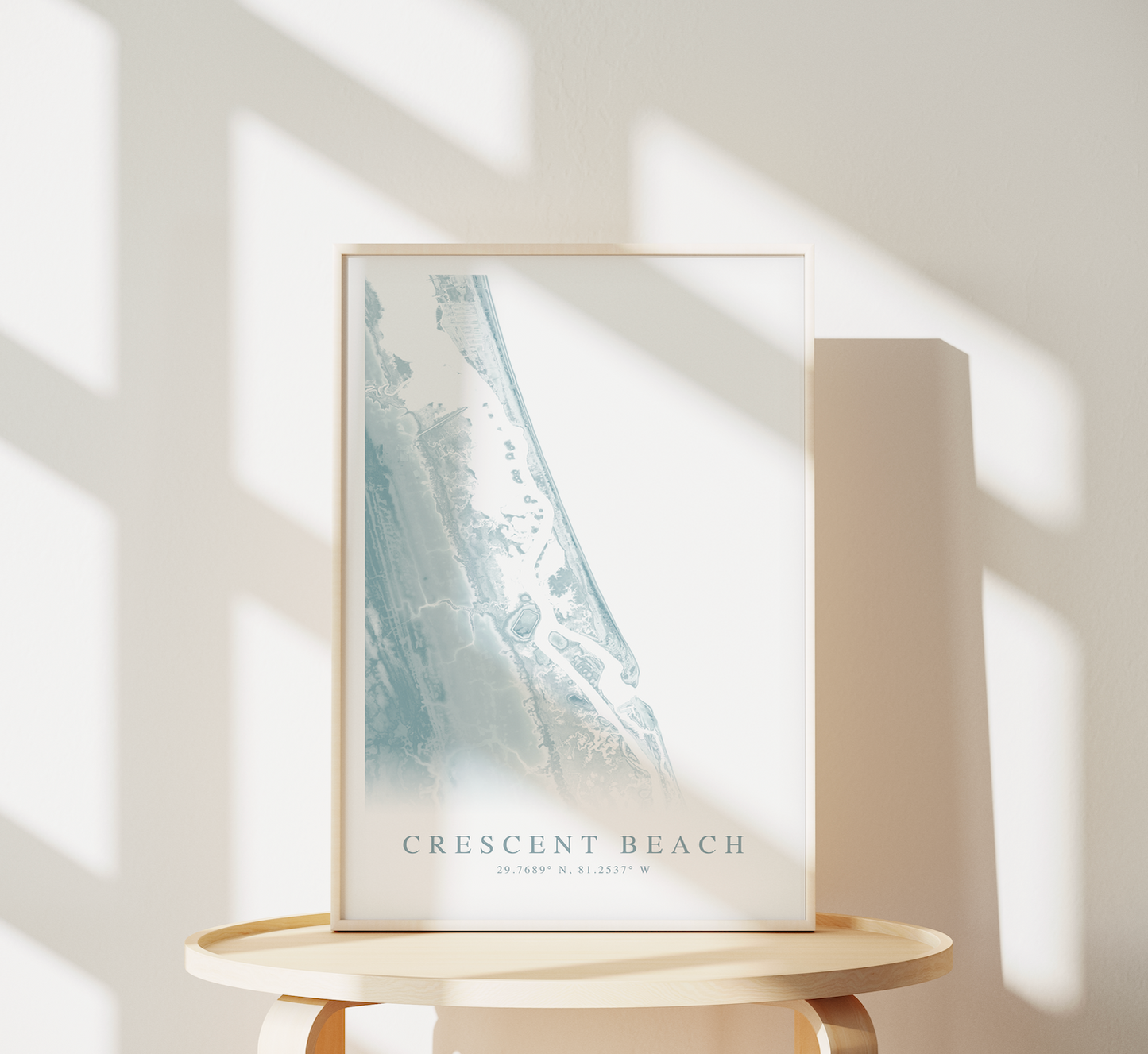 Crescent Beach FL Map Print