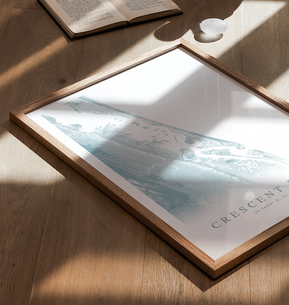 Crescent Beach FL Map Print