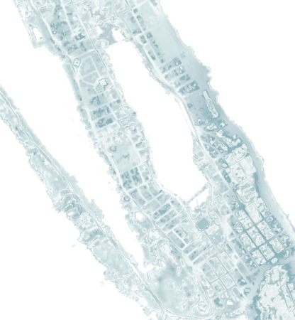 Isla Mujeres Map Print