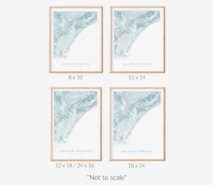 Grand Strand Map Print