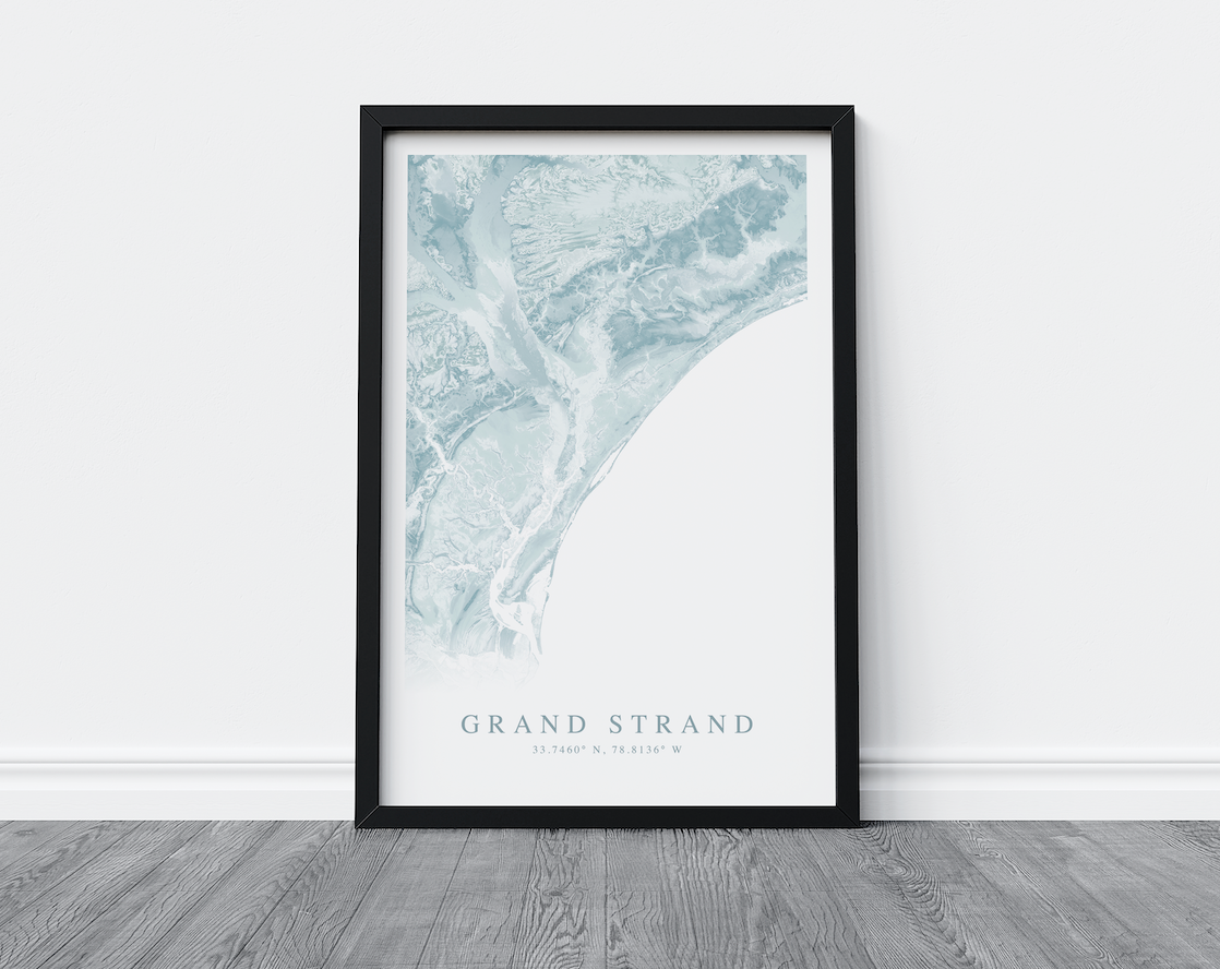 Grand Strand Map Print