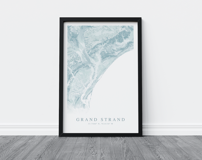 Grand Strand Map Print