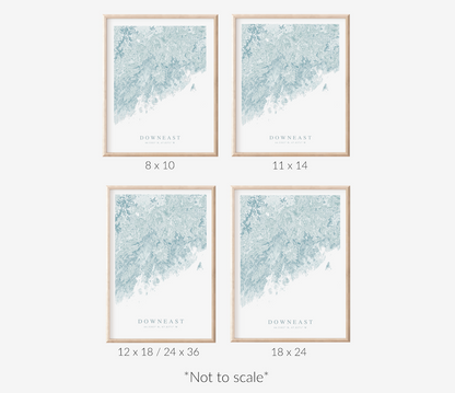 Downeast Map Print