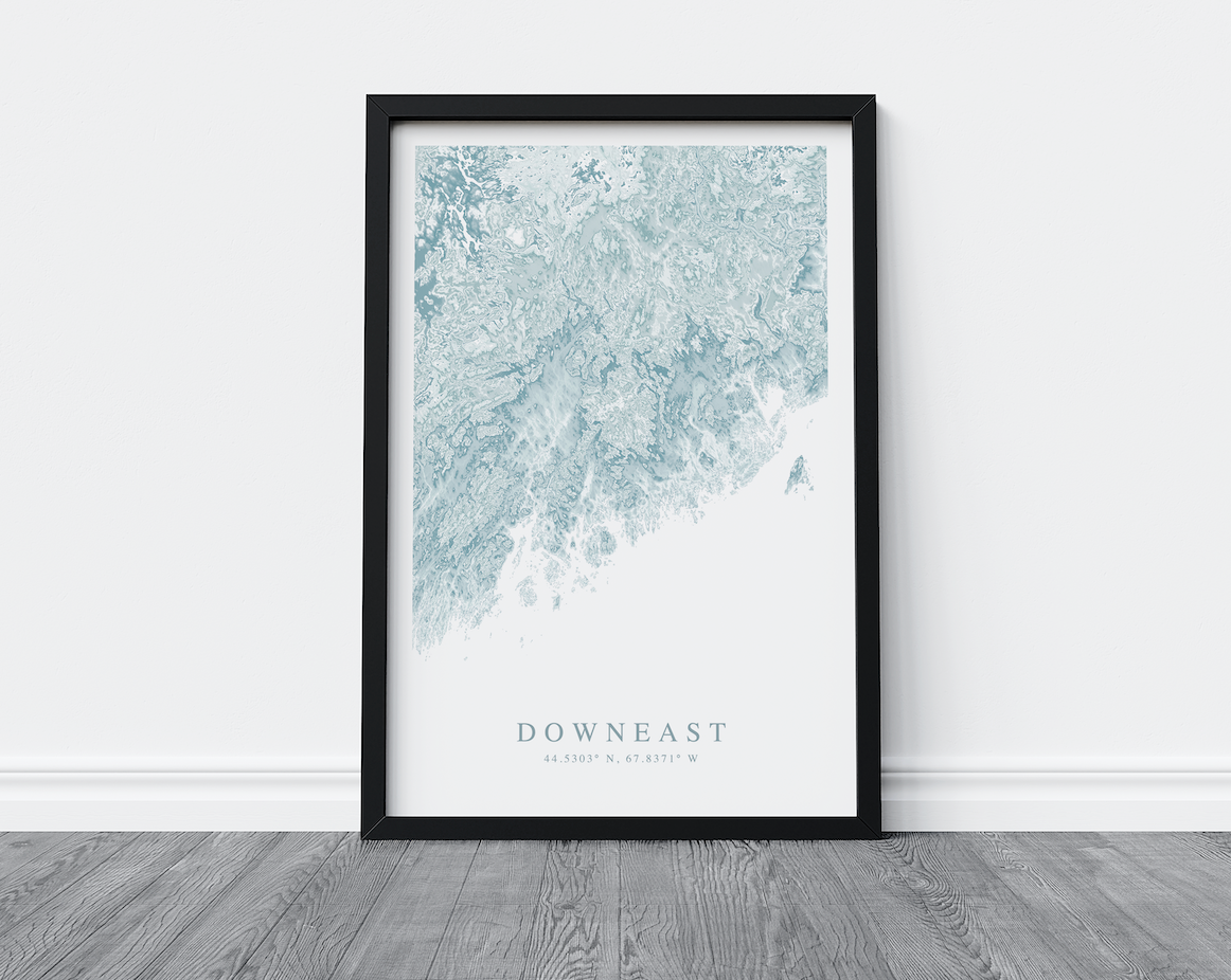 Downeast Map Print