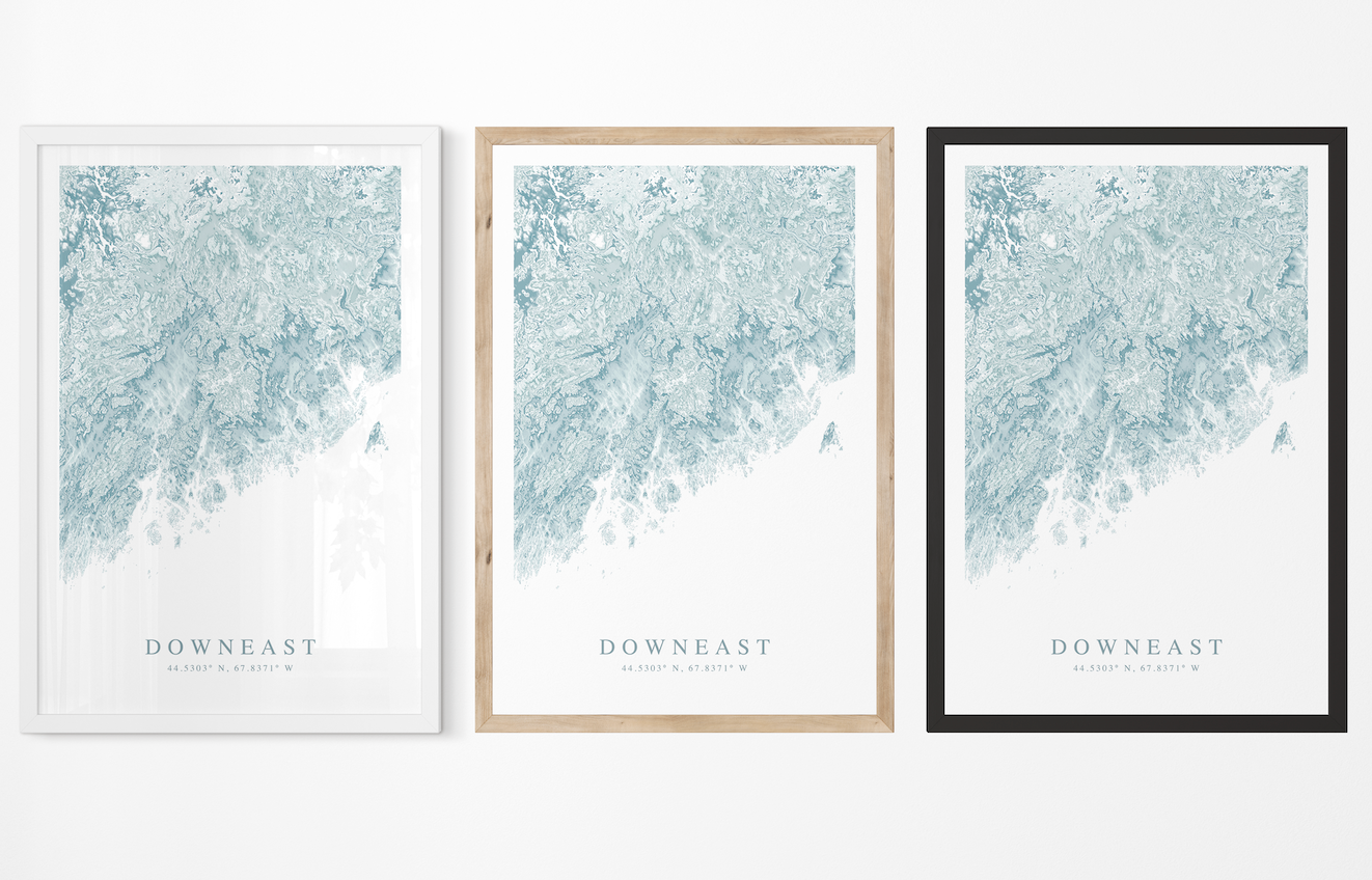 Downeast Map Print
