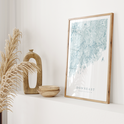 Downeast Map Print