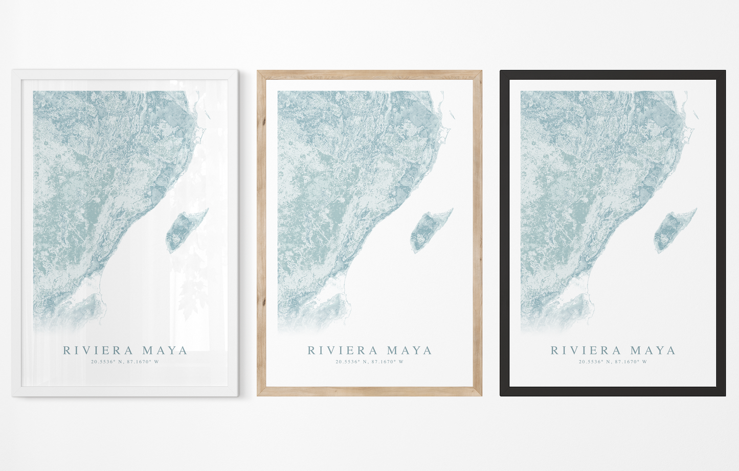 Riviera Maya Map Print